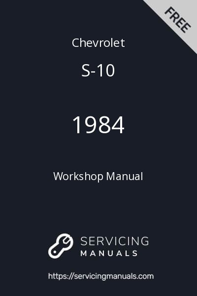 1984 Chevrolet S-10 Workshop Manual Image