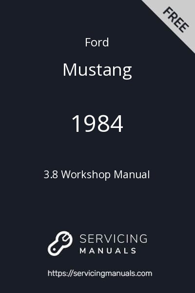 1984 Ford Mustang 3.8 Workshop Manual Image