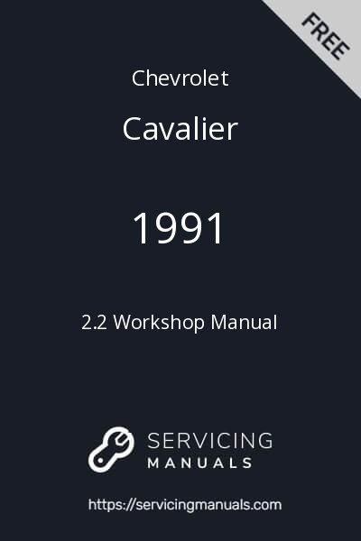 1991 Chevrolet Cavalier 2.2 Workshop Manual Image
