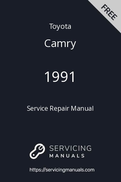 1991 Toyota Camry Service Repair Manual Image