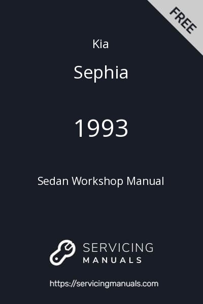 1993 Kia Sephia Sedan Workshop Manual Image