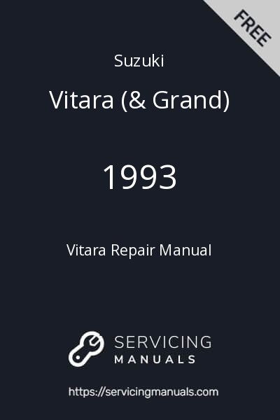 1993 Suzuki Vitara Repair Manual Image