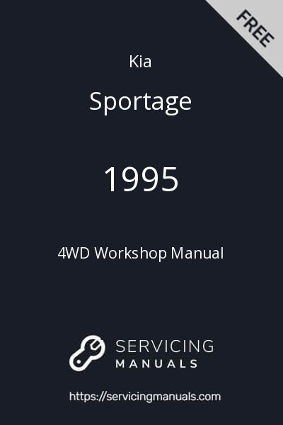 1995 Kia Sportage 4WD Workshop Manual Image