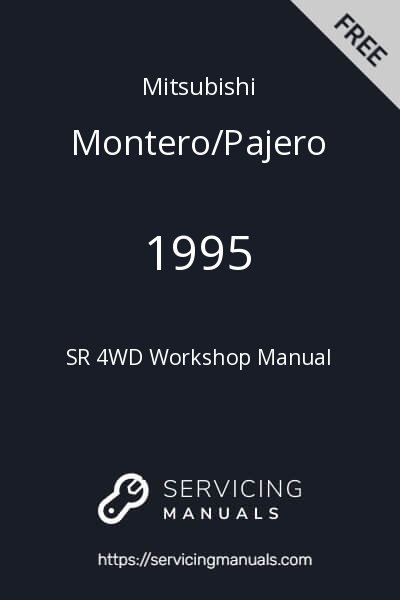 1995 Mitsubishi Montero/Pajero SR 4WD Workshop Manual Image