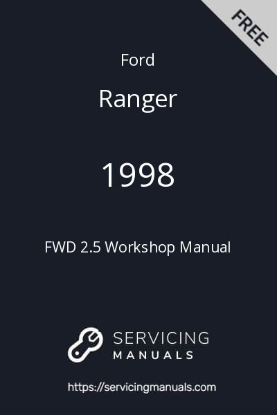 1998 Ford Ranger FWD 2.5 Workshop Manual Image