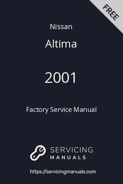2001 Nissan Altima Factory Service Manual Image