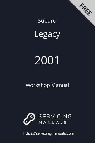 2001 Subaru Legacy Workshop Manual Image