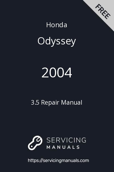 2004 Honda Odyssey 3.5 Repair Manual Image