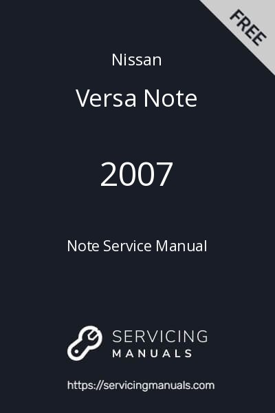 2007 Nissan Note Service Manual Image