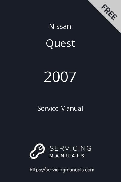 2007 Nissan Quest Service Manual Image