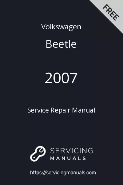 2007 Volkswagen Beetle Service Repair Manual Image