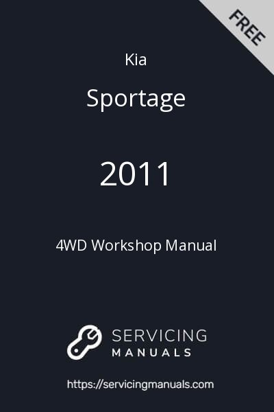 2011 Kia Sportage 4WD Workshop Manual Image