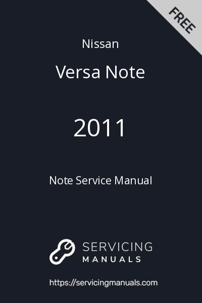 2011 Nissan Note Service Manual Image